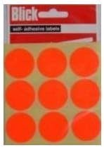 Blick RS00515 29mm Fluo Label Bag - Red