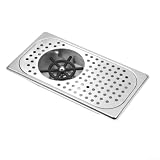 Lavabicchieri per professionale in Acciaio: Vasca Raccolta Gocce(silver small)