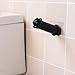 Cabilock Wall-Mounted Toilet Paper Holder and Paper Towel Holder with Cat Design, Black Tool-Free Bathroom and Kitchen Tissue Rack for Home Use
