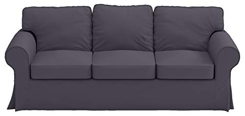 Image of Heavy Cotton Ektorp Sofa Cover Compatible with IKEA 3 Seat Sofa Slipcover