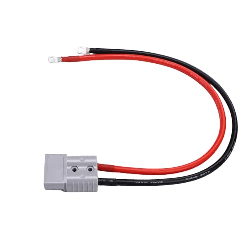 Drfeify Câble de Connecteur Rapide de Batterie, Câble en Silicone pour Véhicules électriques, Courant Nominal de 120 A, Idéal pour les Chariots élévateurs et les Voiturettes de Golf