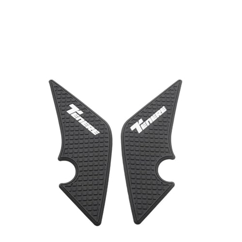 Autocollants de réservoir moto antidérapants et étanches en caoutchouc noir pour Yamaha T700