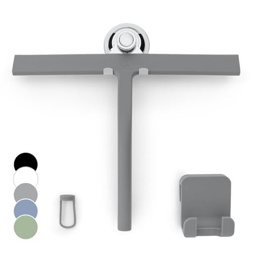 Gütewerk Duschabzieher, Silikon-Abzieher Dusche, Hygienischer Abzieher...