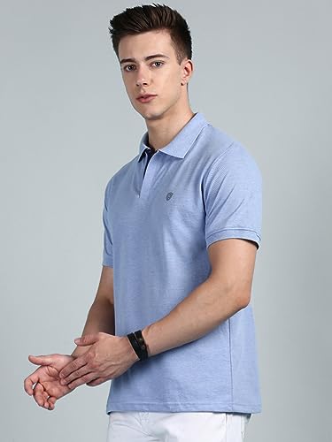 Image of Lux Cozi Men Cotton Solid Regular Fit Polo Shirt