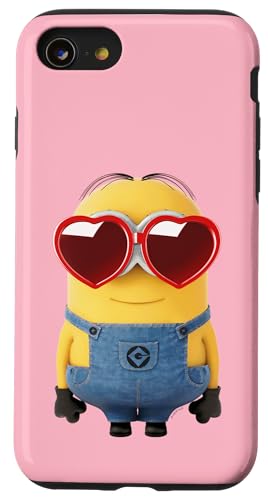 Minions Cute Bob In Love Heart Shaped Glasses Portrait Coque pour iPhone SE (2020) / 7 / 8