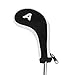 Andux Number Print Golf Iron Club Head Covers Long Neck with Zipper 12pcs/Set Black/white