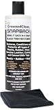 Black Plastic Vinyl Trim Restorer Protective Finish Long Lasting Car Truck Polish Refreshing Agent Various Surfaces UV Blocking Automotive Restoring Solution 12 Oz Premium Microfiber Cloth Included