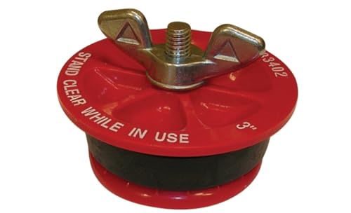 Oatey 33402 End-of-Pipe Gripper Plugs, 3 in, 5 Psi Back