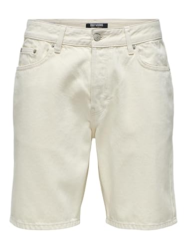 Short en denim Only & Sons ONSEDGE straight fit taille moyenne jean mode urbaine homme