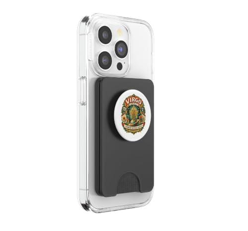 Virgo Select Vintage Cosmic Label Design Zodiac PopSockets PopWallet pour MagSafe – vue 4