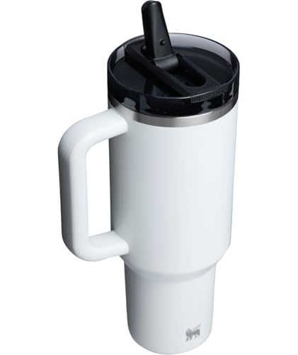 Image of STANLEY Quencher ProTour Flip Straw Tumbler with Leakproof Lid 40 oz | Built-In Straw & Handle | Cupholder Compatible for Travel | Insulated Stainless Steel Cup | BPA-Free | Chalk