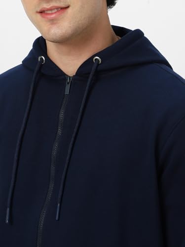 Image of Neostreak Men's Cotton Hooded Neck Zippered Sweatshirt