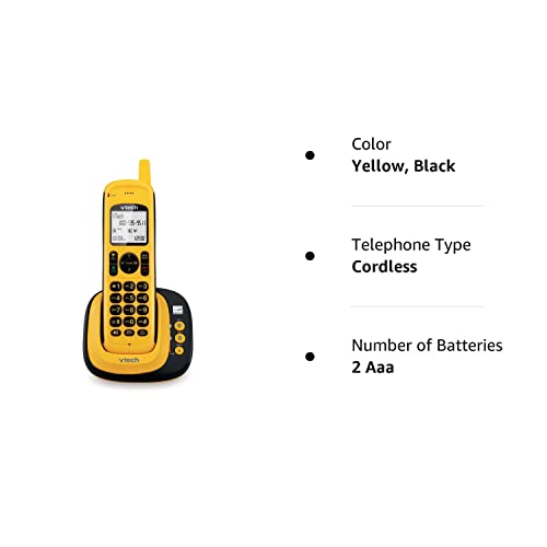 Vtech Ds6161W Dect 6.0 Rugged Waterproof Cordless Phone With Bluetooth® Connect To Cell™, 1 Handset #TOP4
