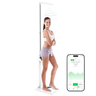 arboleaf Digital Physician Scale, Ultrasonic Height and Weight Scale, Smart Body Composition Analyzer for Gym and Home, 11-485lb, 6ft.4.8in, Body Fat Measurement, Weight, Height, BMI