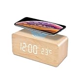 Design en bois : le boîtier élégant à l'aspect bois s'intègre harmonieusement dans n'importe quel salon ou chambre à coucher.