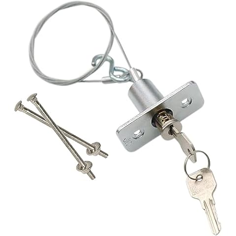 Garage Door Lock,Garage Door Opener,Emergency Release Lock Kit with 2 Keys,Universal Garage Door Opener Cover