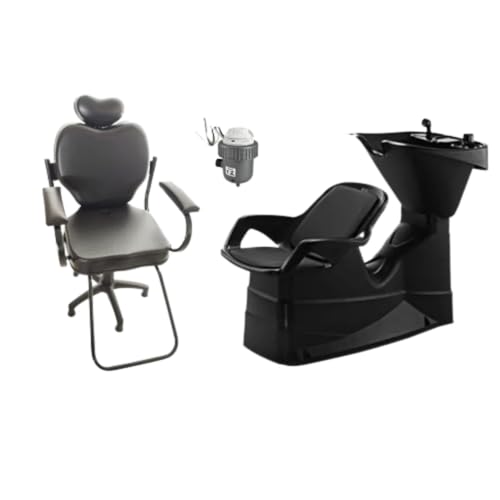 HENVIFER, Kit Lavatório Grande Salão Cabeleireira + Cadeira de Salão