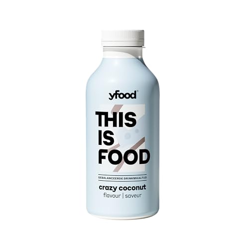 YFood Coconut | Laktose und glutenfreier Nahrungsersatz | 34g Protein, 26 Vitamine und Mineralstoffe | 25% des Kalorienbedarfs | Trinkmahlzeit, 12 x 500 ml (1 kcal/ml)