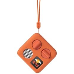 Yoto Mini Adventure Jacket in Fruit Punch (Orange) with Matching Wrist Lanyard – Accessory for Kids Mini Audio Device, Anti-Slip Silicone Skin Cover, Fitted Protective Sleeve Case