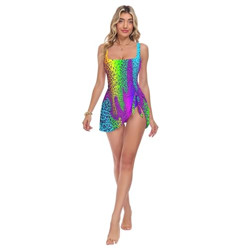 Maillots de bain une pièce femme léopard taille haute gainant pour l'été