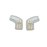 Zeatop Hendar 1Pair Earphone Male 2 Pin 0.78mm Plug for Neptune Anole UE18 QDC Gold Plated DIY Headphone Wire Connector (Transparent), ZTHD-AUDIO-00073