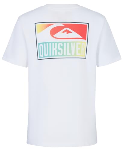 Image of Quiksilver Boys' Short Sleeve Logo Graphic T-Shirt, Soft & Comfortable, Regular Fit