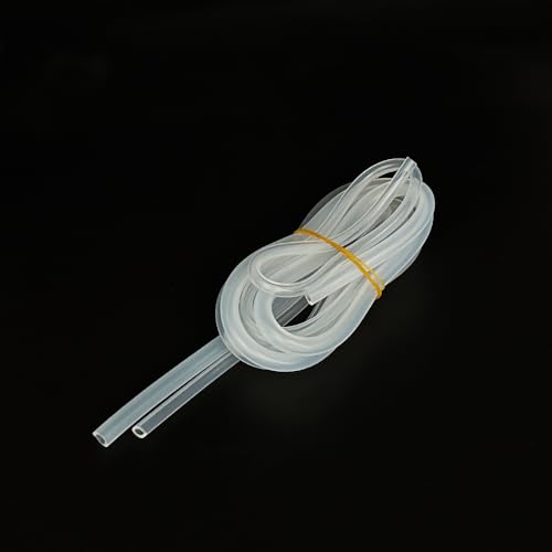 2PCS RC Boat Flexible Silicone Water Cooled Tube Water Cooling Pipe Tube for RC Boat Ship DIY Model Toy Water Cooling Parts (Transparent)