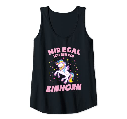 Damen Mir Egal Ich Bin EIN Einhorn Lustiges Sprüche Tank Top