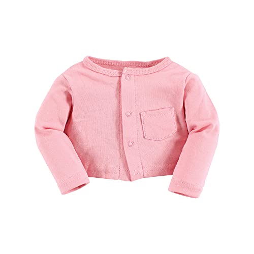 Image of Hudson Baby Girls' Cotton Dress and Cardigan Set