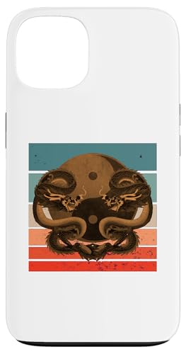 iPhone 13 Dragon Yin-Yang symbol balance harmony symmetrical scales Case