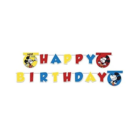 Procos Mickey Mouse Birthday Garland for Kids Cover