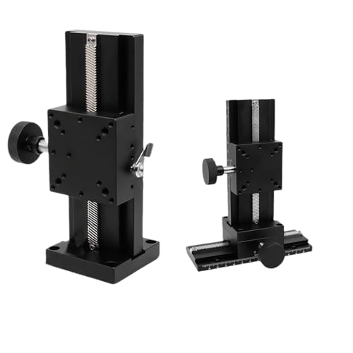Plataforma de eje XZ para ajuste fino manual con guiado estable de cola de milano de 180mm