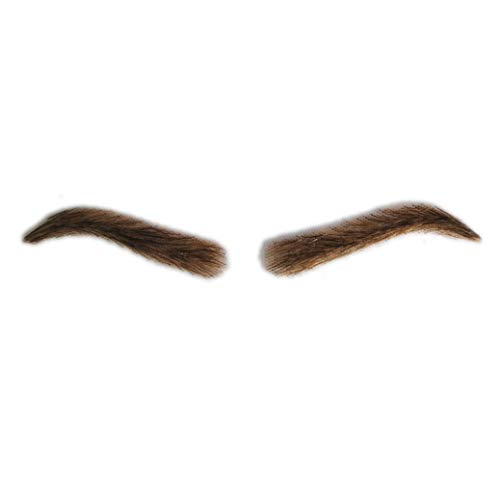 Fake Lace Eyebrows for Men Human Hair Black Brown Artifical Eyebrows (F6)