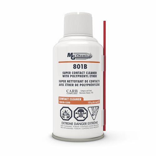 MG Chemicals 801B Super Contact Cleaner with PPE, 4.4 oz Aerosol