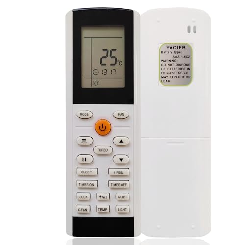 Wellclima Telecomando modello YACIFB YAC1FB Pronto all’uso, Sostituisce solo modelli identici per Vaillant per Saunier Duval per Toyotomi per Gree per Argo per Viessmann per Klarstein per Electrolux