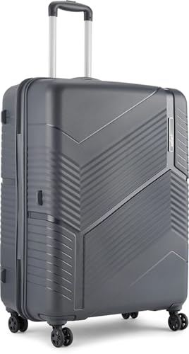 Image of Safari Polypropylene Spinner Carter Hard-Sided Suitcase 5 Years Warranty Luggage Set of 3 Trolley Bags(55 & 67 & 76 cm)(Dark Grey)
