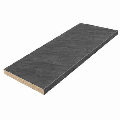 Plan de travail stratifié CPL ardoise foncé 1850 x 610 x 28 mm - PEFC 75% - Gamme Essentiel