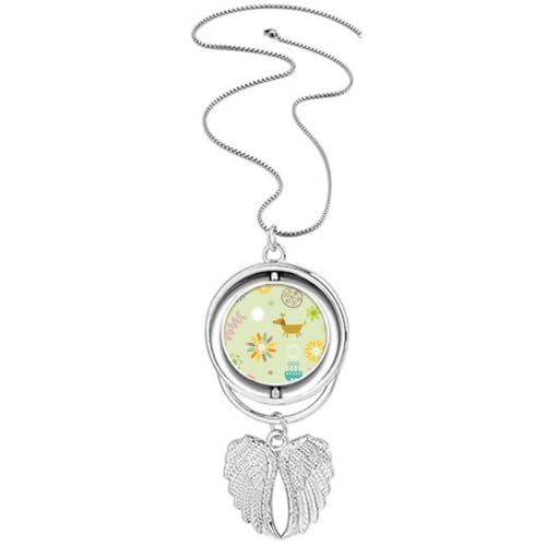 Collier ailes d'ange et chien en pendentif commémoratif