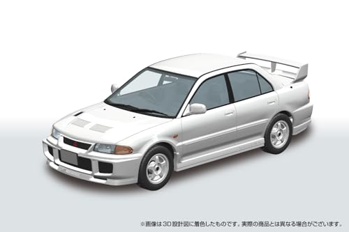 Lancer GSR Evolution III Aoshima 1/24 modèle plastique blanc CE9A - 2