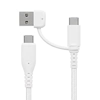 Amazon.co.jp: オウルテック 2in1充電ケーブル 1.5m 150cm 超タフで