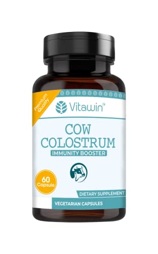 VITAWIN Cow Colostrum, 500 mg, Ultimate Health Supplements For Immunity System Support – (Pack of 1)(60 Caps)