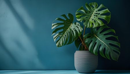 Image of Monstera Deliciosa Live Plant - Pack of 1 Healthy Indoor Green Plant Perfect for Fresh, Natural, Long-Lasting Home and Workspace Appeal