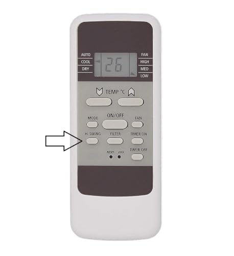 Image of Remote Compatible for Hitachi Window Ac Remote 1.5 Ton 3 Star Model No. RAW318KUD, White (137)
