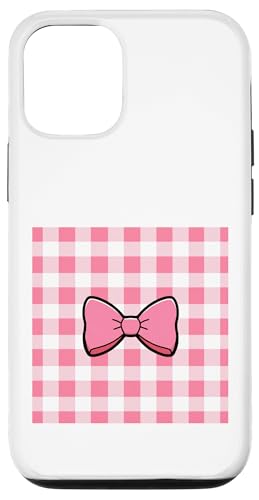 ガーリー || 水彩画の弓 || コケット || 美的 ピンク リボン スマホケース iPhone 12/12 Pro 用