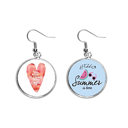 Pendientes de sandía para revivir la alegría de tus tardes de verano