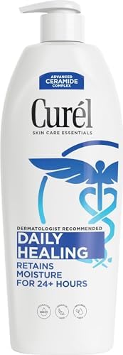Curel Daily Healing Body Lotion, Ceramide Moisturizer, Dry Skin, 20 fl oz