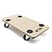 Tabla de Ruedas para Transporte MDF 580x290mm 250kg Plataforma rodante mudanza Tablero móvil Muebles