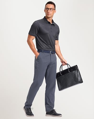 Image of Men's Golf Polo Shirts Dry Fit Performance Moisture Wicking Casual Print Golf Shirts for Men Breathable