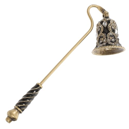 CORHAD Candle Put Out Tool Snuffer Set Metal Flame Snuffer Exquisite Rhinestone Flower Design