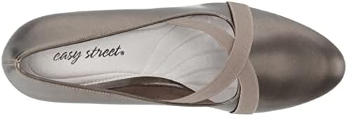Easy Street Women's Zaylee Dress Shoe Pump, Pewter/Gore, 7 | Image 4
